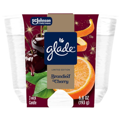 Glade 3 Wick Candle, Brandied Cherry - 6.8 Oz. - 6.8 OZ - Image 2