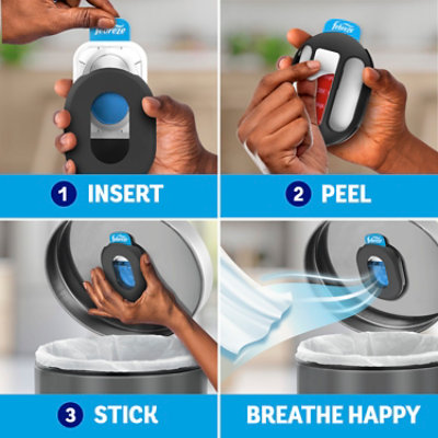 Febreze Trash Odor Fighter Starter Kit, Linen & Sky - 1 Holder + 1 .16 Fl. Oz. Refill - 0.16 fl oz - Image 7