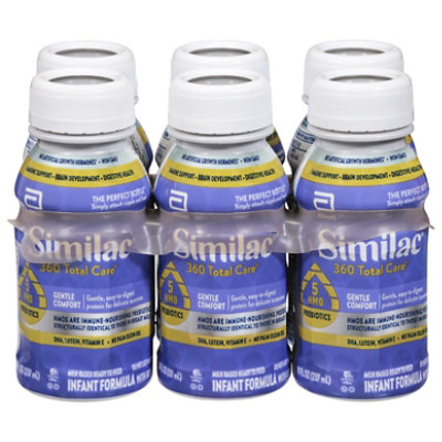 Similac 360 Total Care Gentle Comfort 8 Ounce Bottle 4-6 Packs - 6-8 fl oz - Image 1