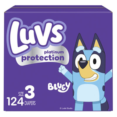 Luvs Platinum Protection Baby Diapers, Size 3, 124 Count - 124 ct - Image 1