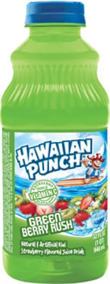 Hawaiian Punch Green Berry Rush Juice Drink, 32 Fl Oz Bottle 12 Count - 32 fl oz - Image 6
