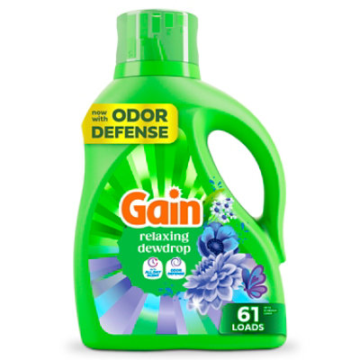 Gain Relax Liquid Laundry Detergent He, Dewdrop Dreams - 81 Fl. Oz. - 81 fl oz - Image 1