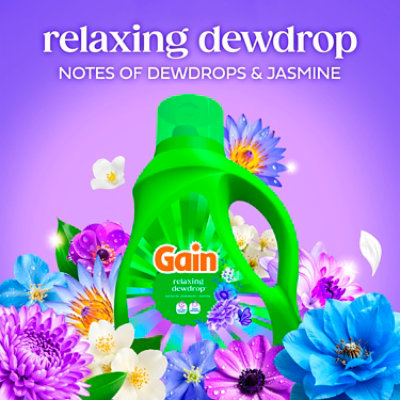 Gain Relax Liquid Laundry Detergent He, Dewdrop Dreams - 81 Fl. Oz. - 81 fl oz - Image 3
