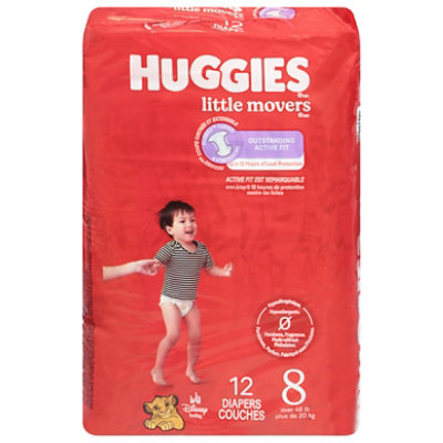 Huggies Litl Movr Jmbopk Diaper Sz8 12 - 12 ct - Image 2