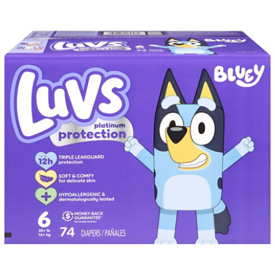 Luvs Platinum Protection Baby Diapers, Size 6, 74 Count - 74 ct - Image 2