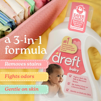 Dreft Liquid Detergent He, New Born - 60 Fl. Oz. - 60 fl oz - Image 3