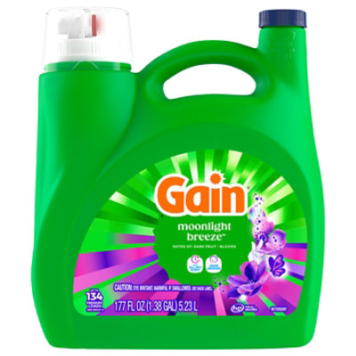 Gain Liquid Detergent He With Febreze Freshness, Moonlightt Breeze - 177 Fl. Oz. - 177 fl oz - Image 1