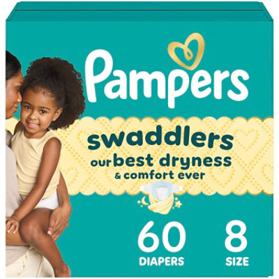 Pampers Swaddlers Diapers Size 8 - 60 ct - Image 1