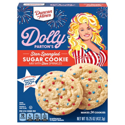 Duncan Hines Dolly Parton's Star Spangled Sugar Cookie Mix With Star Sprinkles, 15.25 Oz. - 15.25 oz - Image 2