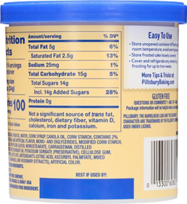 Pillsbury 12 Ounce Whipped Buttercream Frosting - 12 oz - Image 7