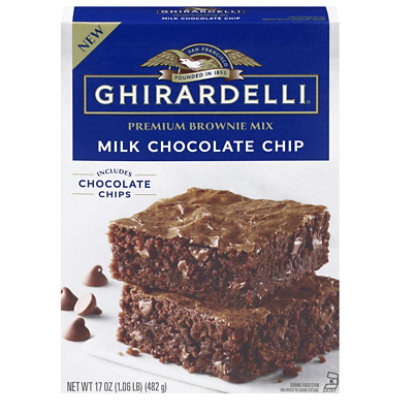 Ghirardelli Milk Chocolate Chip Brownie - 17 oz - Image 1