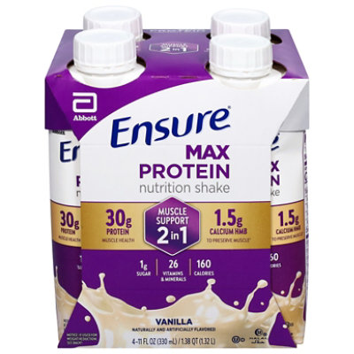 Ensure Max Protein Vanilla Hmb 4pk 11fz - 4-11 FZ - Image 2