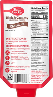 Betty Crocker Rich & Creamy Chocolate Frosting Pouch - 14.5 oz - Image 6
