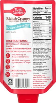 Betty Crocker Rich & Creamy Cream Cheese Squeezable Frosting Pouch - 14.5 oz - Image 6