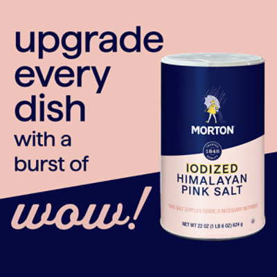 Morton Iodized Himalayan Pink Salt - 22oz - 22 oz - Image 3