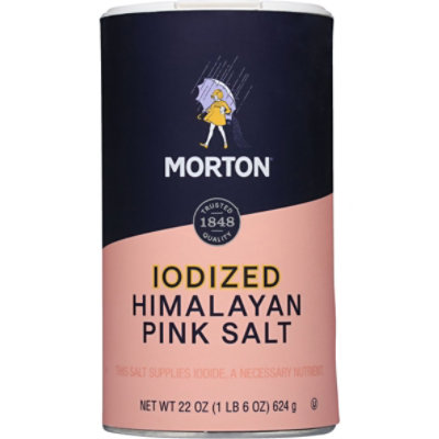 Morton Iodized Himalayan Pink Salt - 22oz - 22 oz - Image 1
