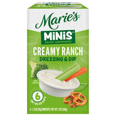Maries Minis Creamy Ranch Dressing & Dip - 6-1.5 OZ - Image 1