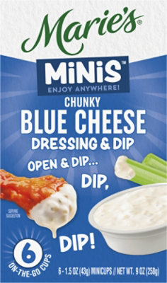 Maries Minis Chunky Blue Cheese Dressing & Dip - 6-1.5OZ - Image 5
