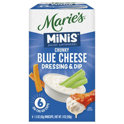 Maries Minis Chunky Blue Cheese Dressing & Dip - 6-1.5OZ - Image 1