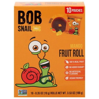 Bob Snail Fruit Rolls Mango - 10 CT - Image 1