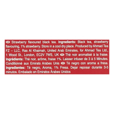 Ahmad Tea Strawberry Sensation - 1.46 OZ - Image 3
