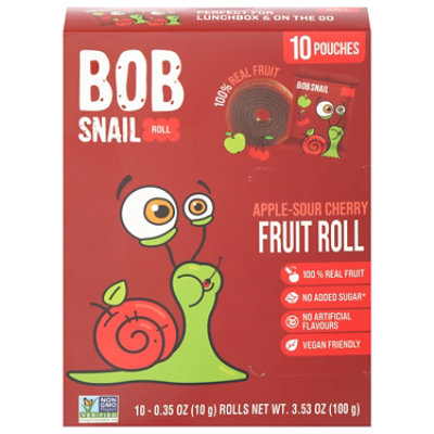 Bob Snail Roll Frut Appl Sour Chry - 10 CT - Image 1