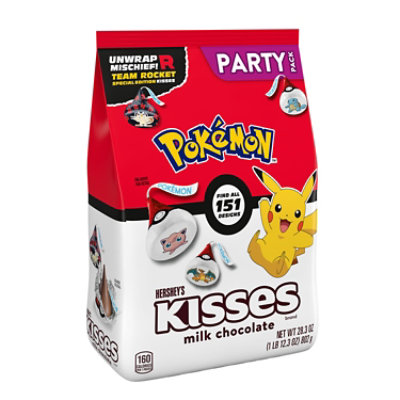 Hersheys Kisses Milk Chocolate Pokemon Team Rocket Candy Party Pack - 28.3 Oz - Image 1