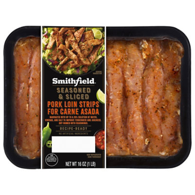 Smithfield Seasoned & Sliced Pork Loin Strips For Carne Asada 16z - 16 OZ - Image 2