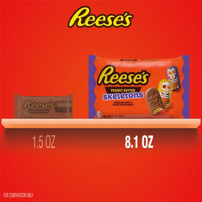Reeses Chocolate Peanut Butter Creme Skeletons Halloween Candy Bag - 8.1 Oz - Image 5