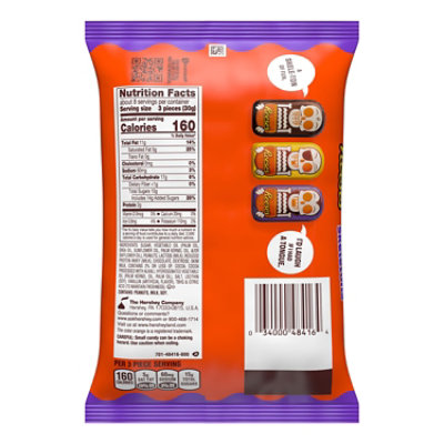 Reeses Chocolate Peanut Butter Creme Skeletons Halloween Candy Bag - 8.1 Oz - Image 2