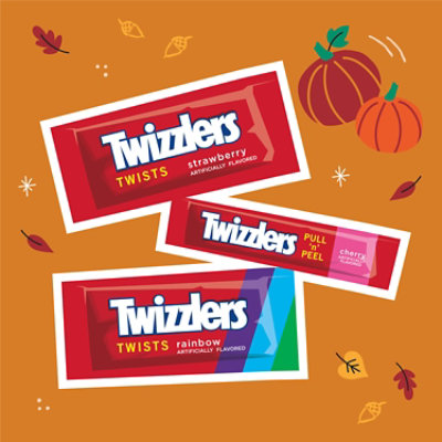Twizzlers Assorted Fruit Flavored Chewy Halloween Candy Variety Bag 60 Count - 25.3 Oz - Image 3