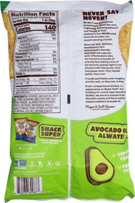Jacksons Avocado Oil Spicy Jalapeno Classic Kettle Chips 5oz - 5 OZ - Image 5