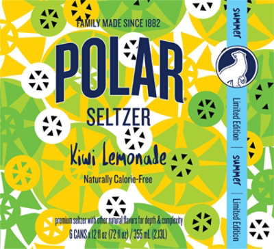 Polar 12oz Kiwi Lemonade Seltzer - 6-12 FZ - Image 5