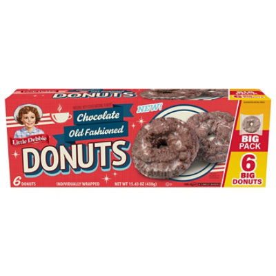 Little Debbie Big Pack Chocolate Old Fashioned Donuts Carton 15.43 Oz - 15.43 oz - Image 2