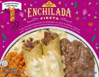 Night Hawk Fiesta Brisket With Queso Enchiladas  10.3oz - 10.3 OZ - Image 1