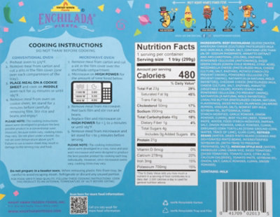 Night Hawk Fiesta Beef Enchiladas With Queso With Rice And Beans - 10.55 OZ - Image 6