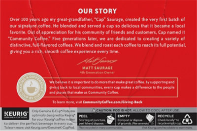 Community Coffee  Coffee And Chicory Medium-dark Roast Keurig K-cup Pods - 10 EA - Image 3