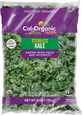 Cal Organic Stemless Chopped Organic Kale Green 6 Oz - 6 OZ - Image 1