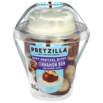 Pretzilla To Go Cup Soft Pretzel Cinnamon Bun Bites With Cream Cheese Cup - 4 OZ - Image 2