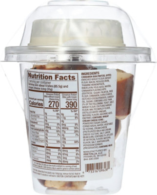 Pretzilla To Go Cup Soft Pretzel Cinnamon Bun Bites With Cream Cheese Cup - 4 OZ - Image 5