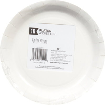 American Greetings Smiley Party Goods Shared 7 In Round Plates - EA - Image 4