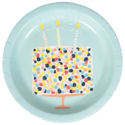 American Greetings Happy Birthday Party Goods Shared 7 In Round Plates- EA - Image 2