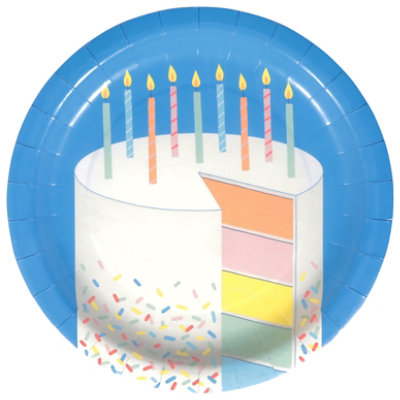 American Greetings Birthday Cake 9 In Round Plates - EA - Image 2