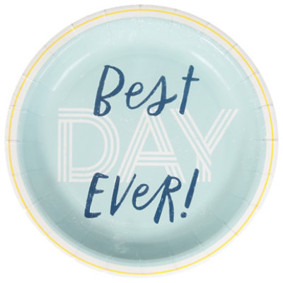 American Greetings Best Day Ever 7 In Round Plates - EA - Image 3