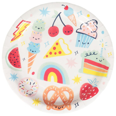 American Greetings Food Birthday Party Goods Shared 9 In Round Plates - EA - Image 2