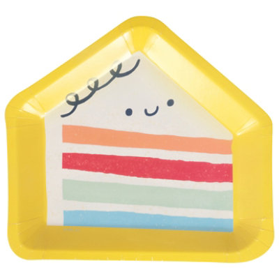 American Greetings Food Birthday Party Goods Shared 7 In Round Plates - EA - Image 1