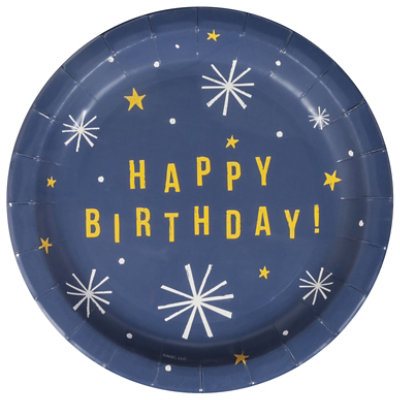 American Greetings B Stars Birthday Party Goods Shared 7 In Round Plates - EA - Image 1