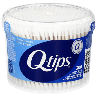 Q-tips Cotton Swab Vanity Tub 300 Ct - 300 ct - Image 1
