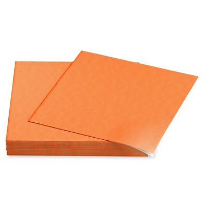 American Greetings  Lunch Napkins Solid Orange 20 Count - Each - Image 2