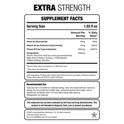 5 Hr Energy Extra Strength Cotton Candy - 2 fl oz - Image 3
